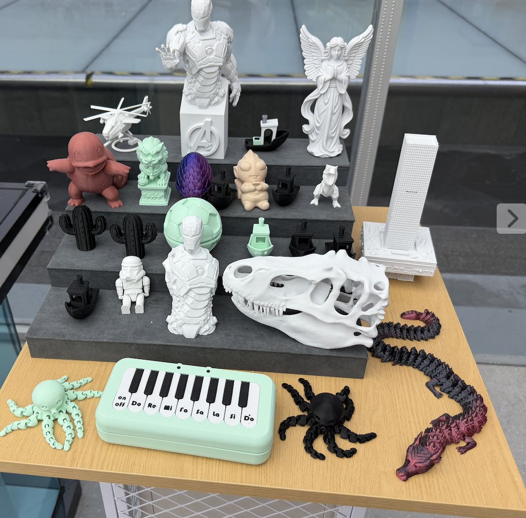 Voorbeelden van 3D-geprinte objecten